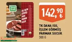 TARIM KREDİ BİRLİK DANA ISIL İŞLEM GÖRMÜŞ PARMAK SUCUK 300 G TARIM KREDİ BİRLİK DANA ISIL İŞLEM GÖRMÜŞ PARMAK SUCUK 300 G